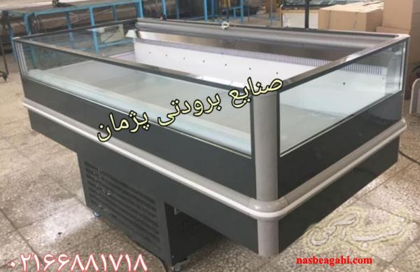 یخچال روباز پرده هوا | تجهیزات برودتی پژمان | مناسب هایپرمارکت و فروشگاه