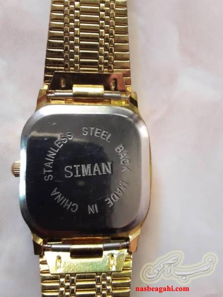 ساعت طلایی طراحی قدیمی خارجی نو