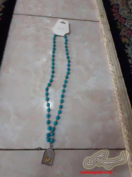 گردنبند آبی فیروزه ای نو شیک