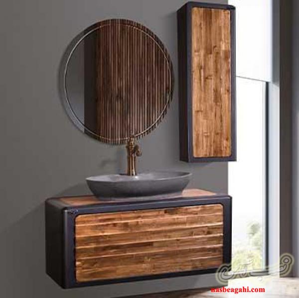 کابینت روشویی طرح چوب سومیا - بازرگانی شریعتی