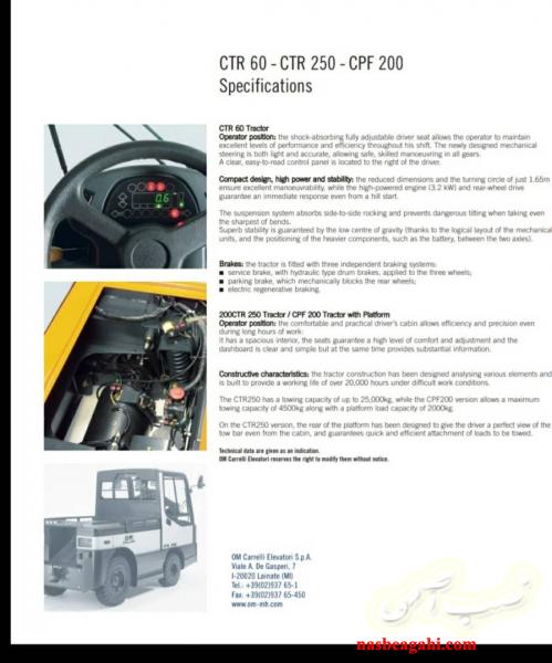 یدک کش برقیom ایتالیا نو مدلctr60