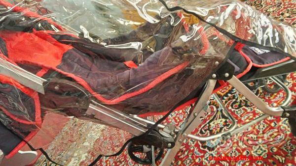 کالسکه با کاور زد باران و گرد خاک جلوگیری از ویروس کرنا سالم