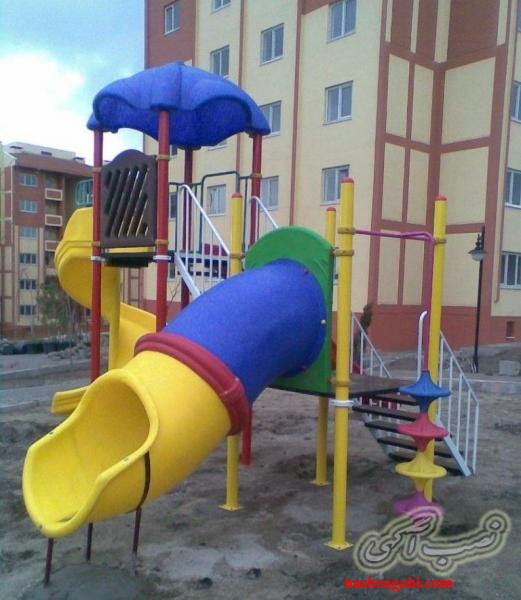 مجموعه تاب و سرسره پارکی استاندارد