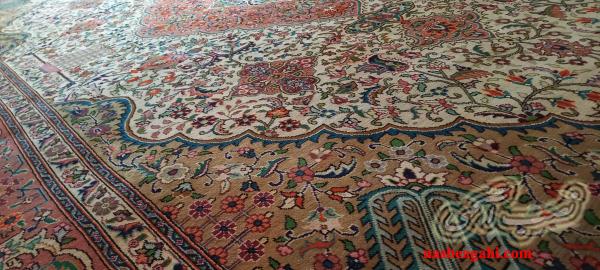 فرش 6 متری دست بافت تبریز 40 رج  قدیمی و خوش نقشه