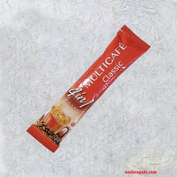 کافی میکس چهار در یک قهوه+شیر+شکر+کارمال