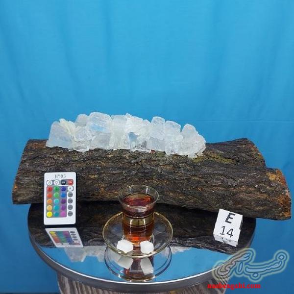 تولید و فروش آباژور های سنگ نمک تلفیقی زیبا از دل طبیعت