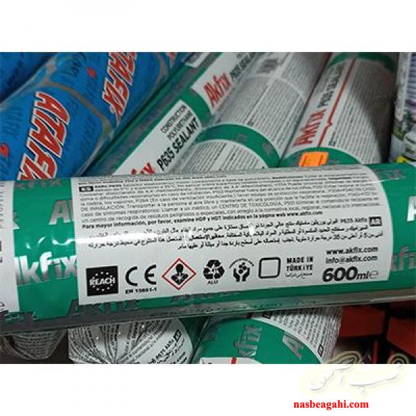 چسب پلی اورتان سوسیسی آکفیکس سفید