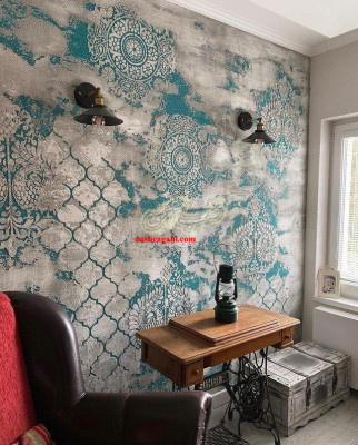 پتینه و میکروسمنت و ورق طلا