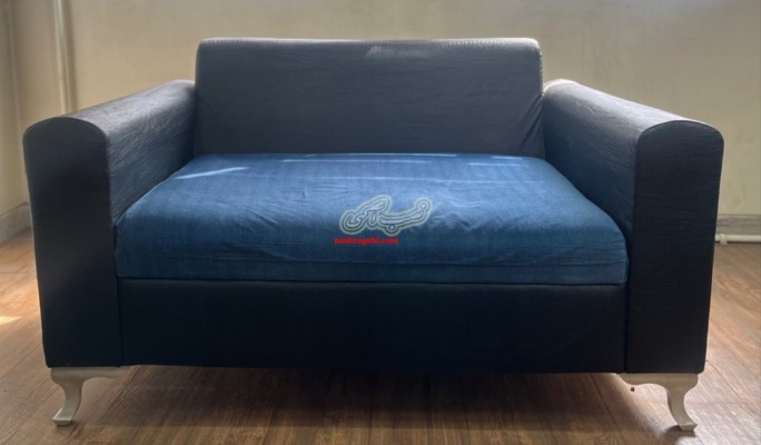 مبل چرم و چوب 7نفره